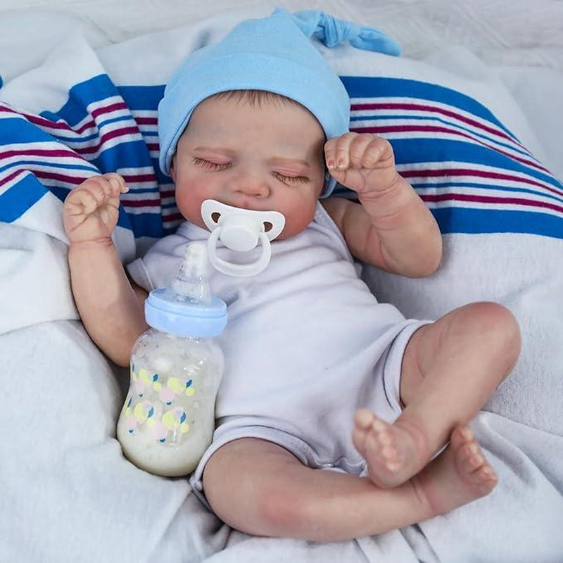 Introducing the WOOROY Realistic Baby Doll - 18 in Newborn Sleeping Lifelike Reborn Baby Doll!