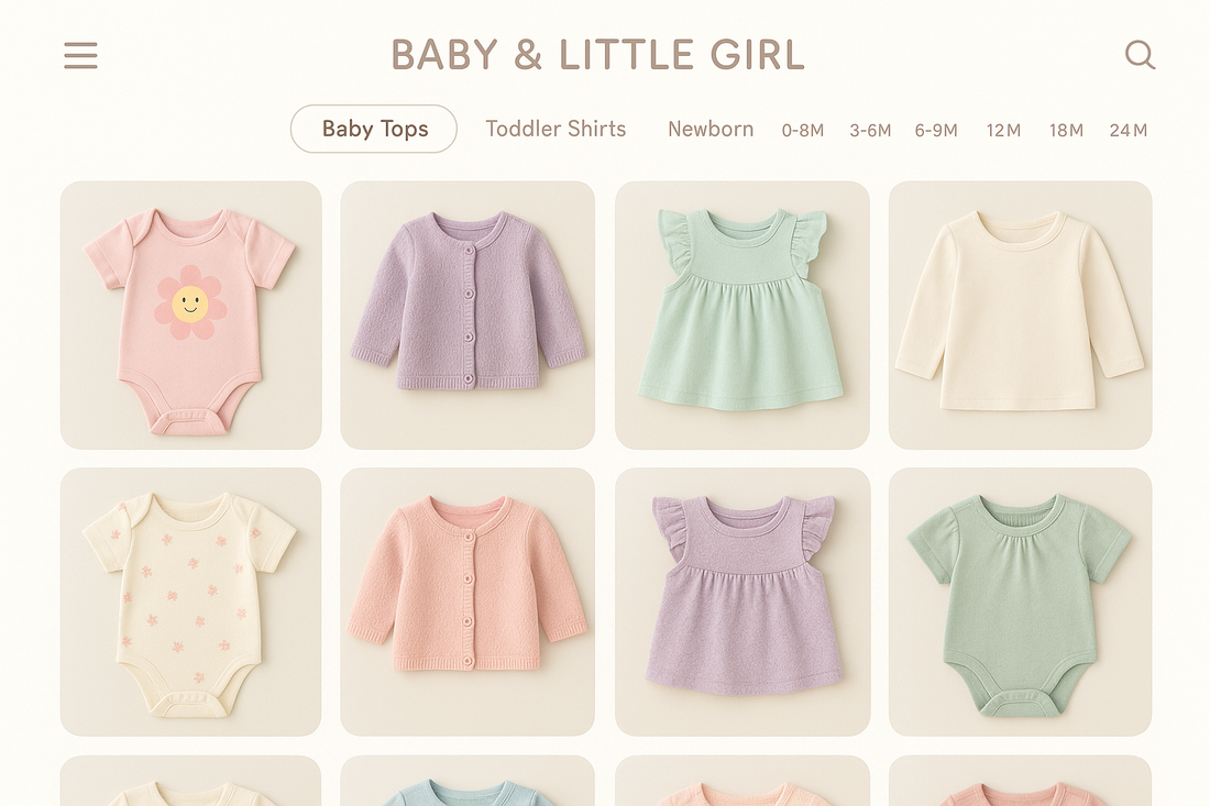 When Shopping Online for Girls' Tops