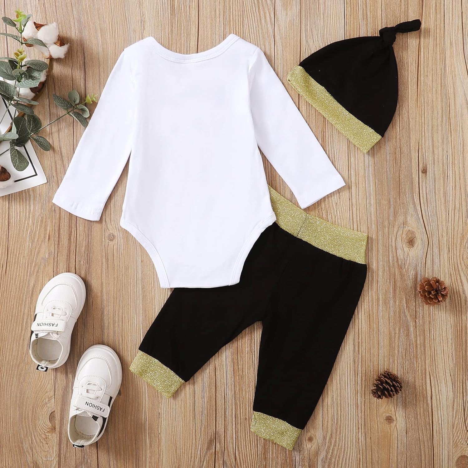 Baby Boy First New Year'S Outfit Infant Gentleman Pant Clothing Set with Hat