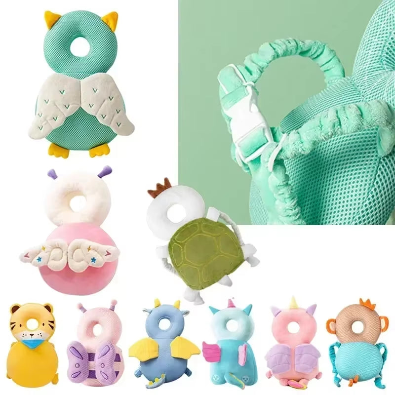 Toddler Head Protector - Cute Angel Bee Cartoon Safety Corner Guards for 1-3T Babies - Prevent Back Injuries!