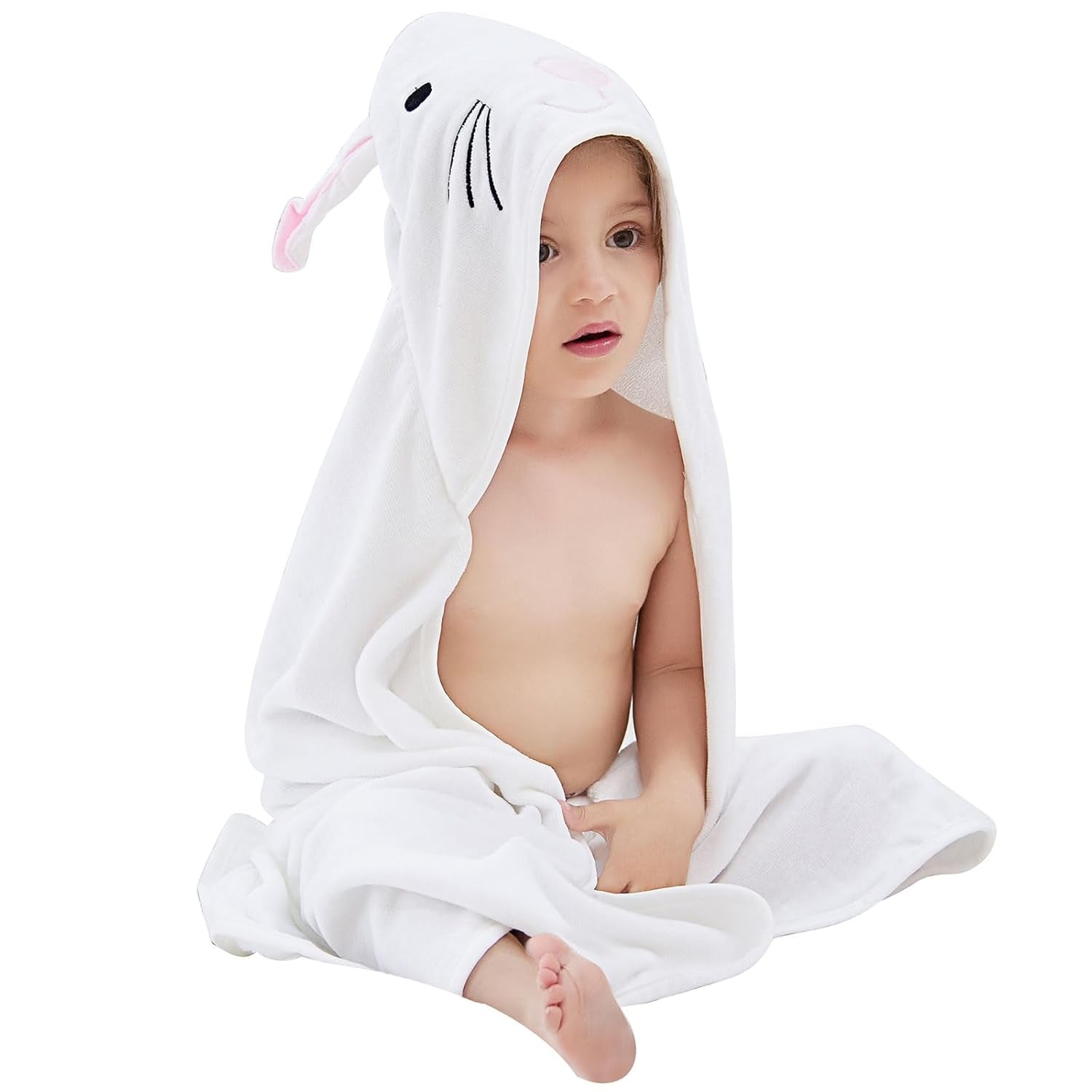 Unisex Baby Animal Hooded Bath Towel Soft Cotton Beach Swimming Bathrobe for 0-6T, Green