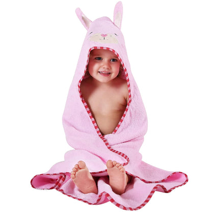 Unisex Baby Animal Hooded Bath Towel Soft Cotton Beach Swimming Bathrobe for 0-6T, Green