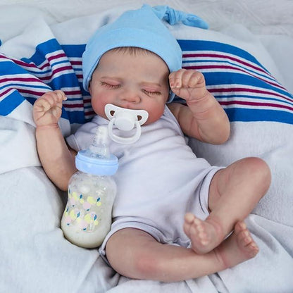 Introducing the WOOROY Realistic Baby Doll - 18 in Newborn Sleeping Lifelike Reborn Baby Doll!