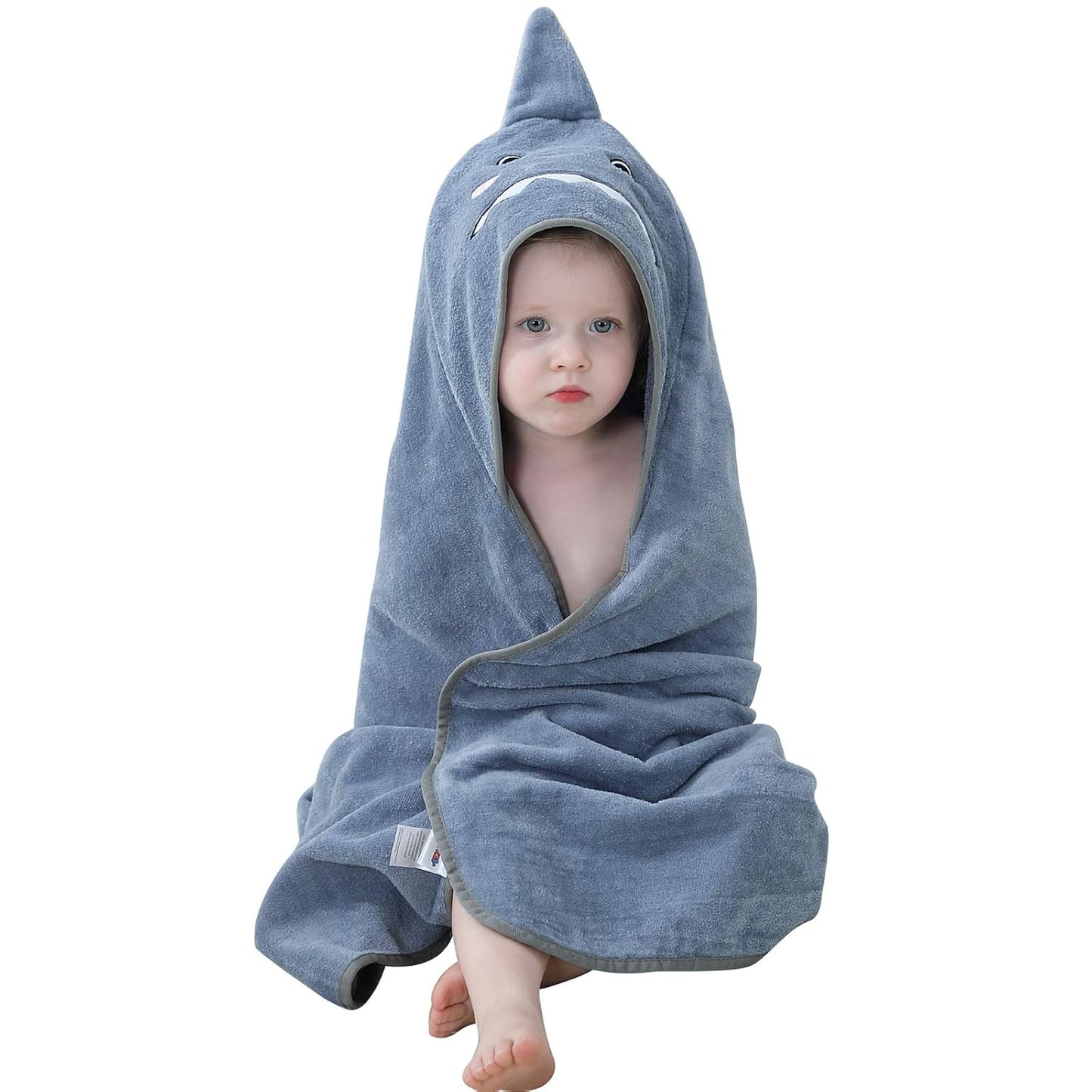Unisex Baby Animal Hooded Bath Towel Soft Cotton Beach Swimming Bathrobe for 0-6T, Green