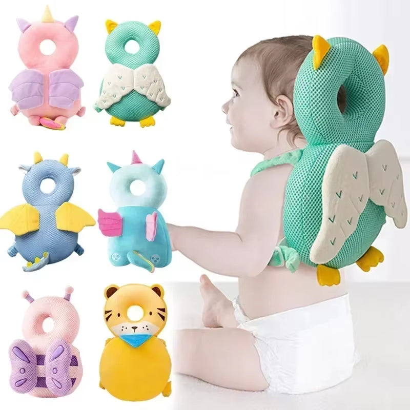 Toddler Head Protector - Cute Angel Bee Cartoon Safety Corner Guards for 1-3T Babies - Prevent Back Injuries!