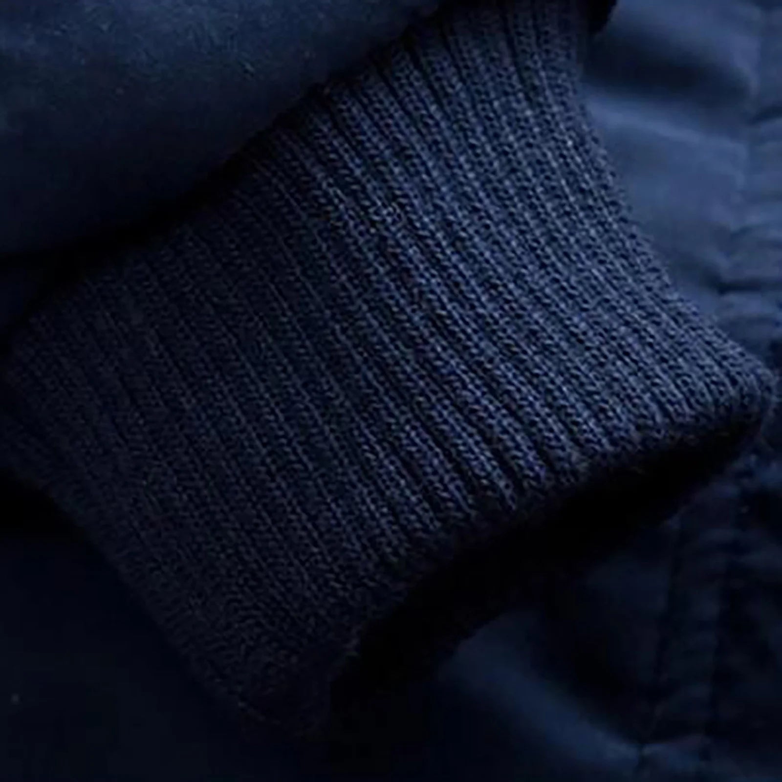 Cotton-Padded with Thick Fleece Hooded Mid-Length Cotton Jacket