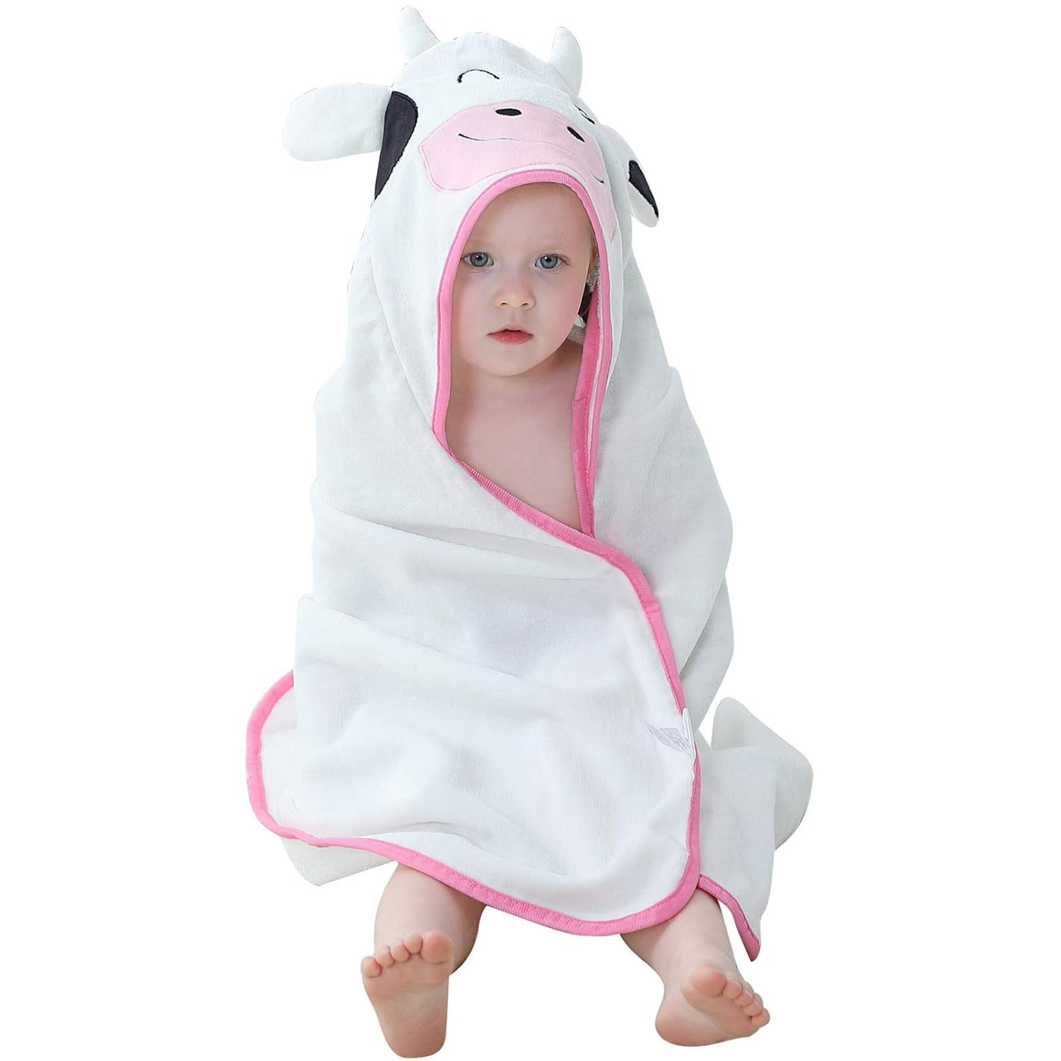 Unisex Baby Animal Hooded Bath Towel Soft Cotton Beach Swimming Bathrobe for 0-6T, Green
