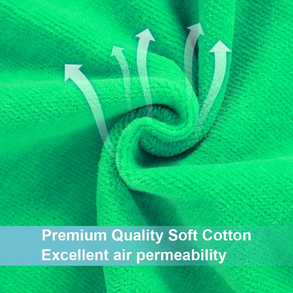 Unisex Baby Animal Hooded Bath Towel Soft Cotton Beach Swimming Bathrobe for 0-6T, Green