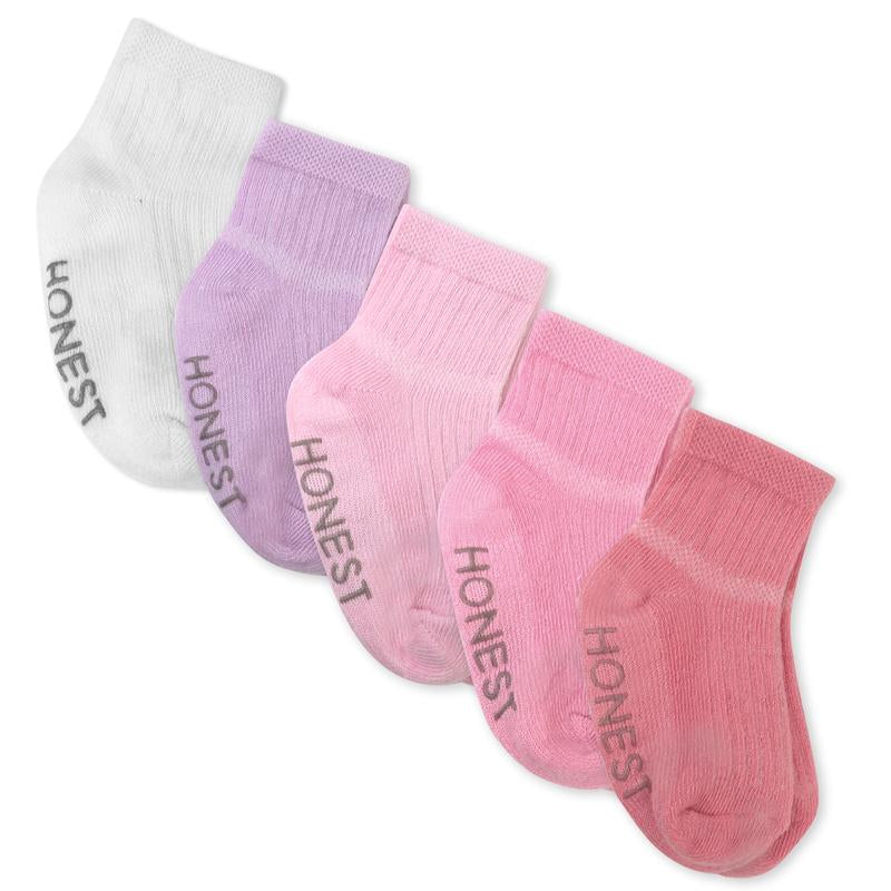 Honest Baby Clothing Recycle Fiber Socks, 5-Pack