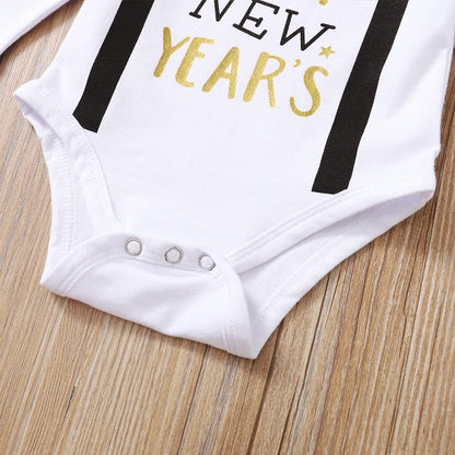 Baby Boy First New Year'S Outfit Infant Gentleman Pant Clothing Set with Hat
