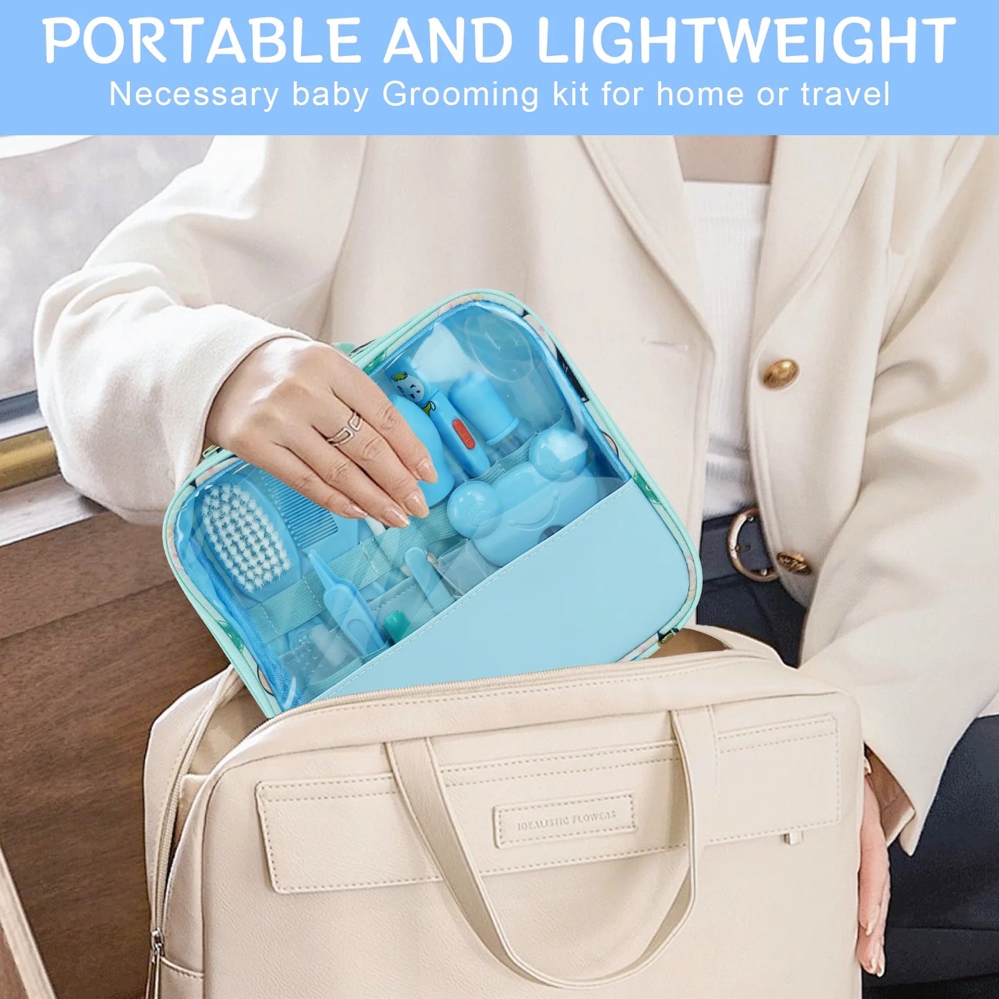 Baby Grooming Kit for Newborn Boys-Blue Baby Grooming Kit