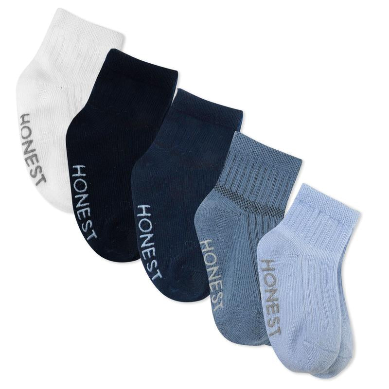 Honest Baby Clothing Recycle Fiber Socks, 5-Pack